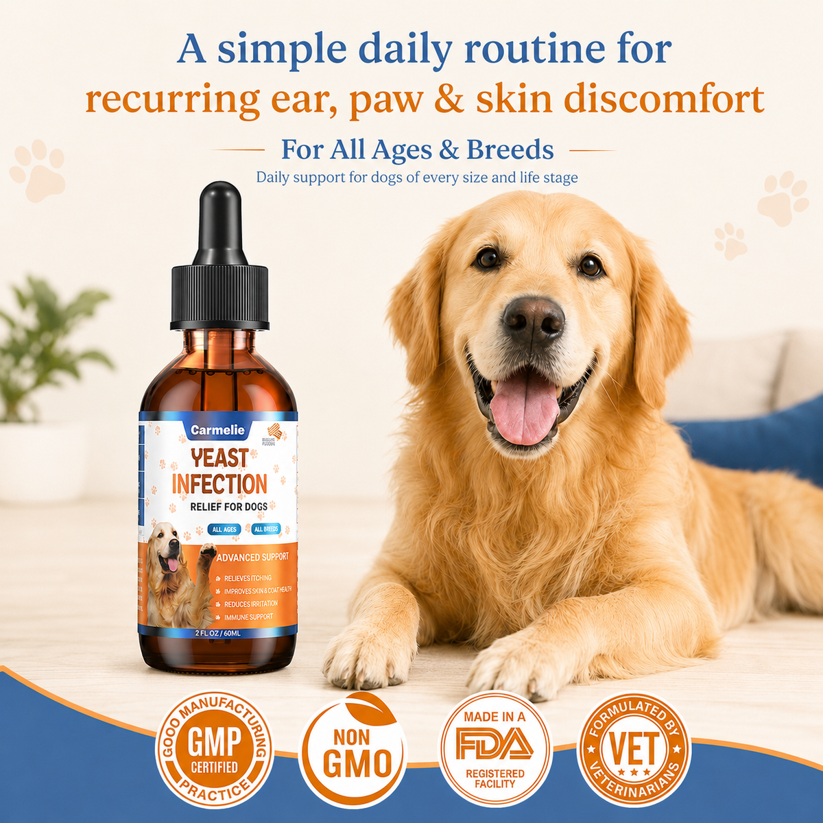 Carmelie Yeast Infection Relief for Dogs