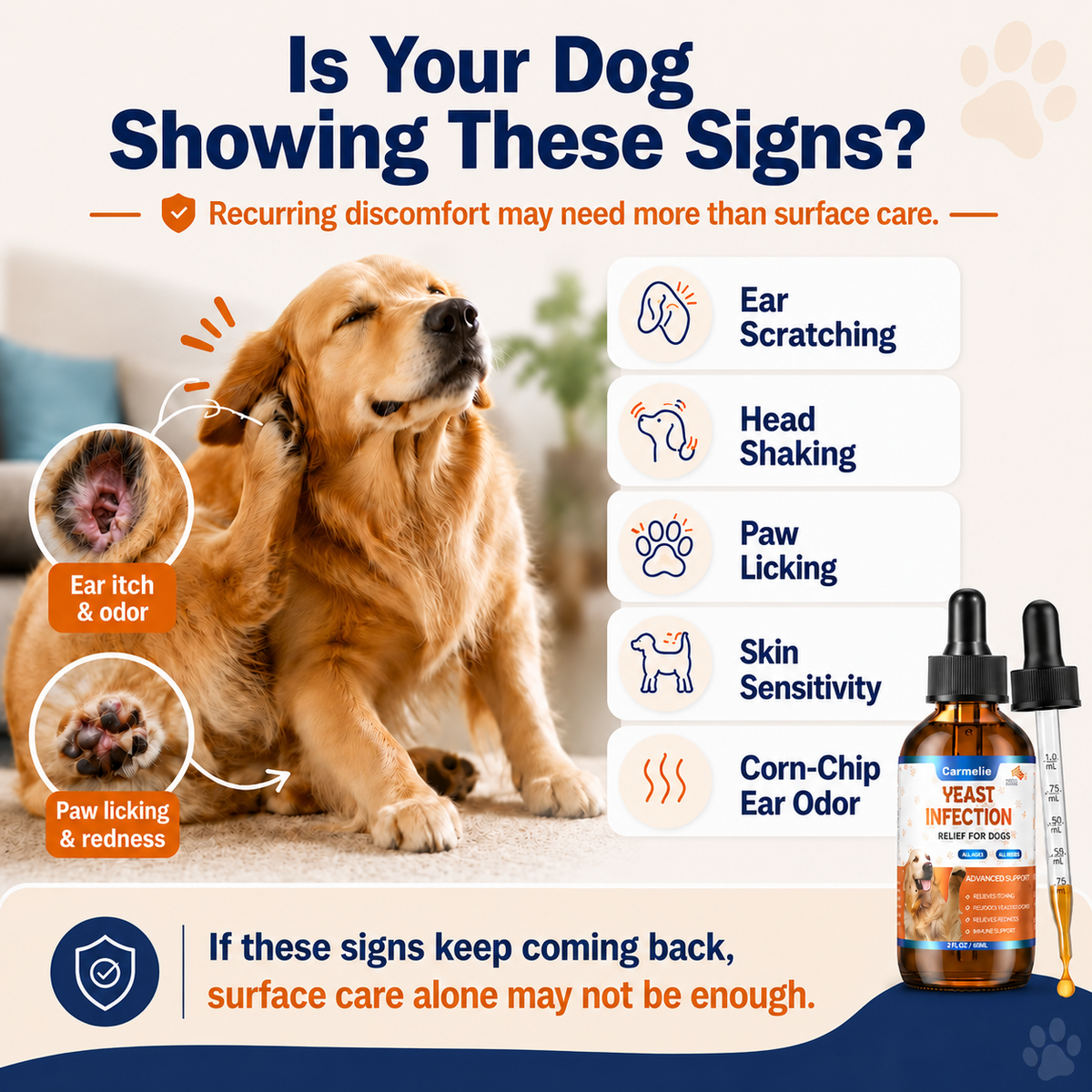 Carmelie Yeast Infection Relief for Dogs
