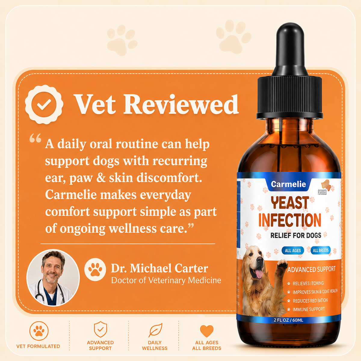 Carmelie Yeast Infection Relief for Dogs