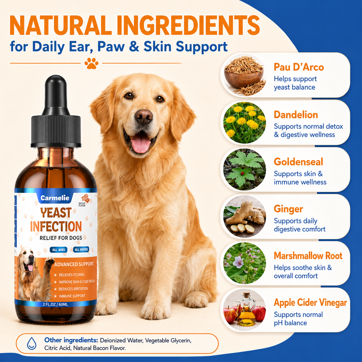 Carmelie Yeast Infection Relief for Dogs